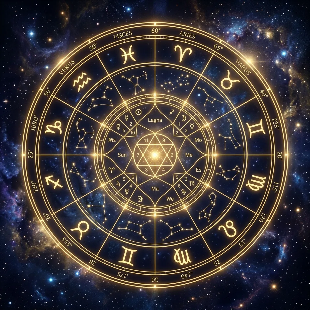 Cosmic Zodiac Wheel